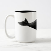 "North Atlantic Right Whale" Art Zweifarbige Tasse (Links)