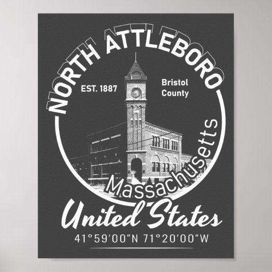 NORTH ATTLEBORO - MASSACHUSETTS POSTER (Vorne)