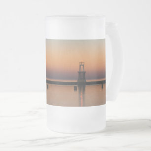 North Ave Lighthouse Sunrise Mattierte Tasse