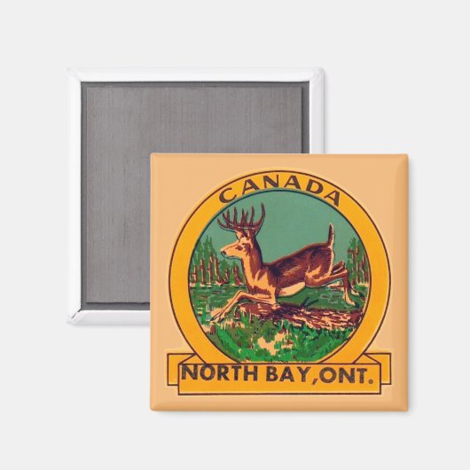 North Bay, Ontario - Magnet (Vorderseite/Rückseite)