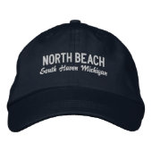 North Beach Michigan Embroidered Baseball Hat Bestickte Baseballkappe (Vorderseite)