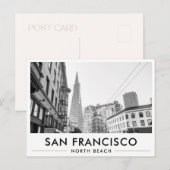North Beach TransAmerica Pyramid San Francisco Postkarte (Vorne/Hinten)
