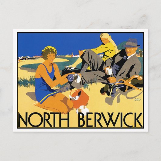North Berwick Beach Postkarte (Vorderseite)