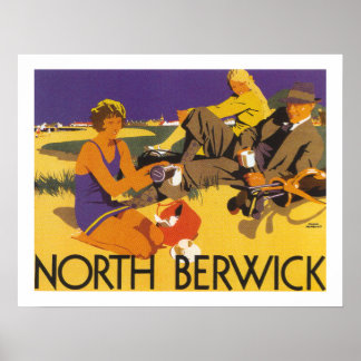 North Berwick (weiß) Poster