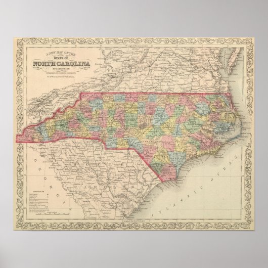 North Carolina 10 Poster (Vorne)