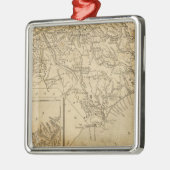 North Carolina 10 Silbernes Ornament (Links)