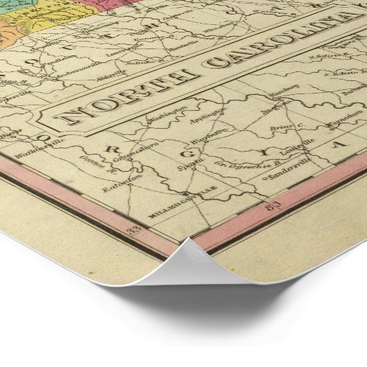 North Carolina 2 Poster (Ecke)