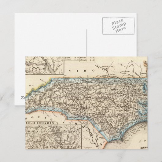 North Carolina 2 Postkarte (Vorne/Hinten)
