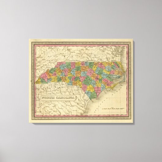 North Carolina 7 Leinwanddruck (Vorderseite)