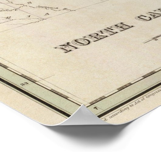 North Carolina 7 Poster (Ecke)