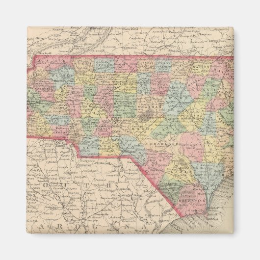 North Carolina 8 Magnet (Vorne)