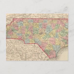 North Carolina 8 Postkarte