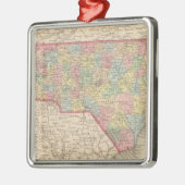 North Carolina 8 Silbernes Ornament (Links)