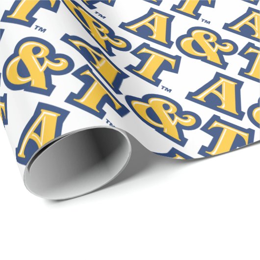 North Carolina A&T Staat University | A&T Wordmark Geschenkpapier (Rolleneckpunkt)