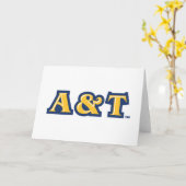 North Carolina A&T Staat University | A&T Wordmark Karte (Gelbe Blume)