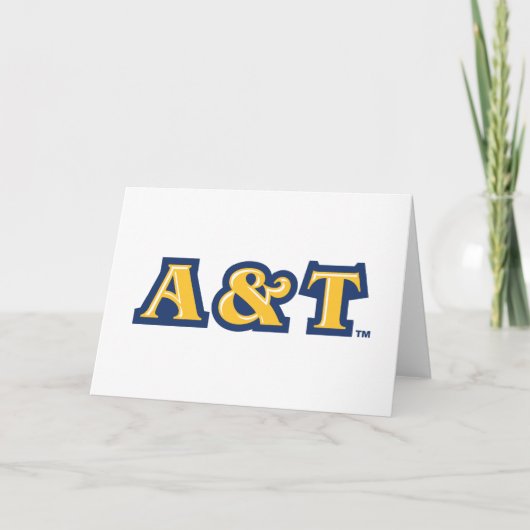 North Carolina A&T Staat University | A&T Wordmark Karte (Vorderseite)