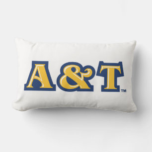 North Carolina A&T Staat University A&T Wordmark Lendenkissen