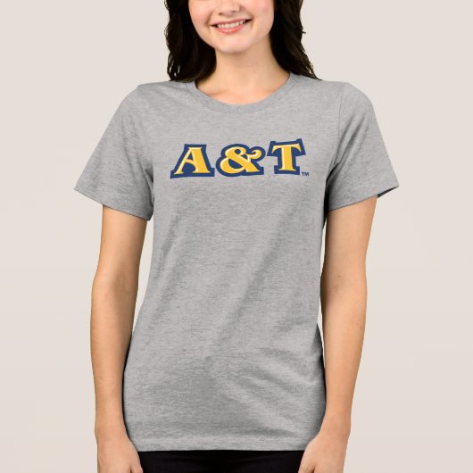 North Carolina A&T Staat University | A&T Wordmark Tri-Blend Shirt (Vorderseite)