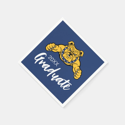 North Carolina A&T Staat University | Bulldog Serviette (Ecke)