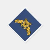 North Carolina A&T Staat University | Bulldog Serviette (Ecke)