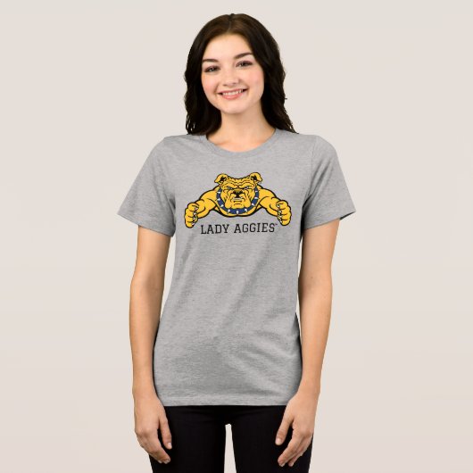 North Carolina A&T Staat University | Bulldog Tri-Blend Shirt (Vorderseite voll)