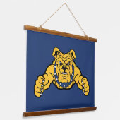 North Carolina A&T Staat University | Bulldog Wandteppich Mit Holzrahmen (Gewinkelt)