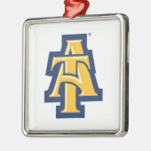 North Carolina A&T Staat University | Ein Logo 2 Ornament Aus Metall (Links)