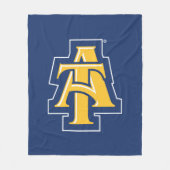 North Carolina A&T Staat University | Ein Logo Fleecedecke (Vorderseite)