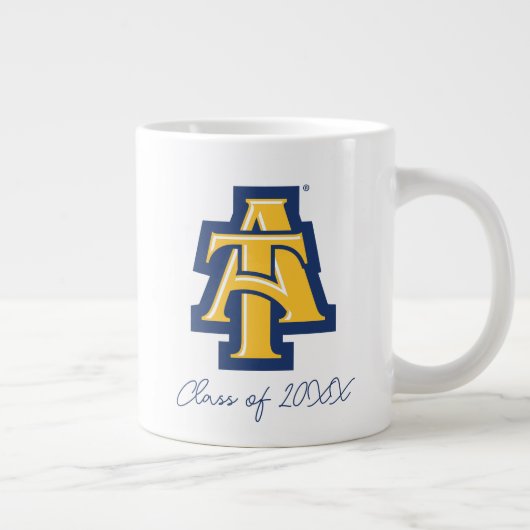 North Carolina A&T Staat University | Ein Logo Jumbo-Tasse (Rechts)