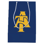 North Carolina A&T Staat University | Ein Logo Mittlere Geschenktüte (Rückseite)