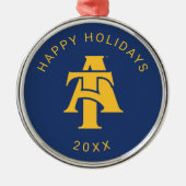 North Carolina A&T Staat University | Ein Logo Ornament Aus Metall (Vorne)