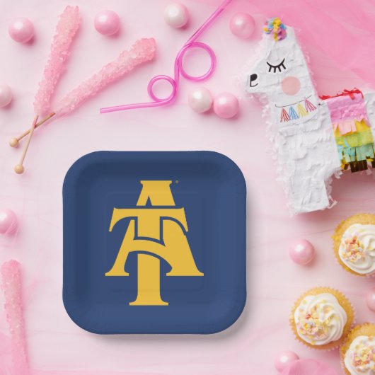 North Carolina A&T Staat University | Ein Logo Pappteller (Party)