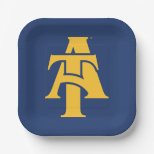 North Carolina A&T Staat University Ein Logo Pappteller