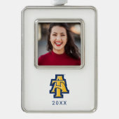 North Carolina A&T Staat University | Ein Logo Rahmen-Ornament Silber (Vorderseite)