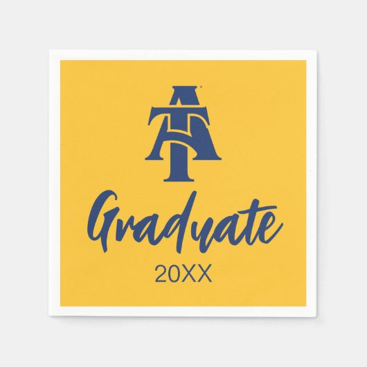 North Carolina A&T Staat University | Ein Logo Serviette (Vorderseite)