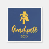 North Carolina A&T Staat University | Ein Logo Serviette (Vorderseite)