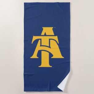 North Carolina A&T Staat University   Ein Logo Strandtuch