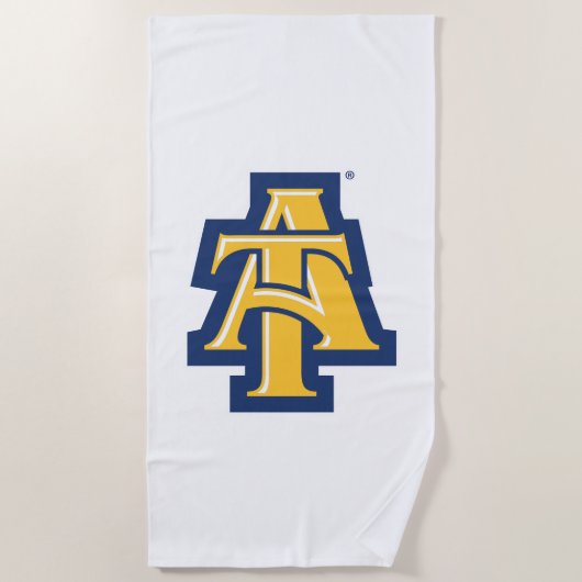 North Carolina A&T Staat University | Ein Logo Strandtuch (Vorderseite)