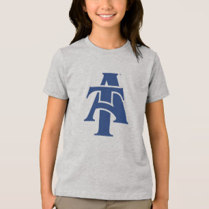 North Carolina A&T Staat University Ein Logo Tri-Blend Shirt