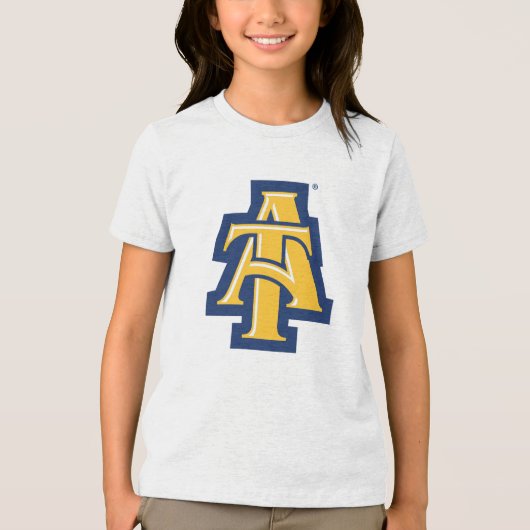 North Carolina A&T Staat University | Ein Logo Tri-Blend Shirt (Vorderseite)