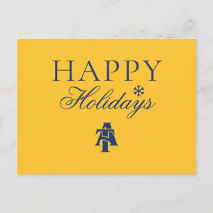 North Carolina A&T State University   Ein Logo Feiertagspostkarte