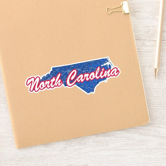 North Carolina Aufkleber (Notizbuch)