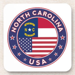 North Carolina Aufkleber, Handy-Gehäuse, Totbeutel Getränkeuntersetzer