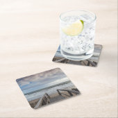 North Carolina, Außenbank National Seehotel 1 Rechteckiger Pappuntersetzer (Vor Ort)