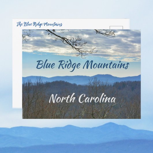 North Carolina Blue Ridge Mountains Fotografisch Postkarte