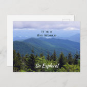 North Carolina Blue Ridge Mountains Postcard Postkarte (Vorne/Hinten)