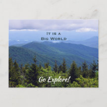 North Carolina Blue Ridge Mountains Postcard