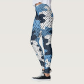 North Carolina  Blue & White Heel Camo Printed  Leggings (Links)