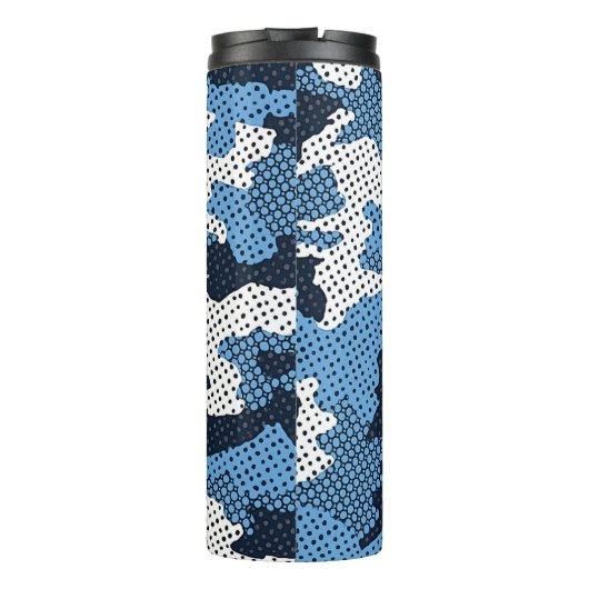 North Carolina Blue & White Heel Camo Printed Thermosbecher (Rückseite)
