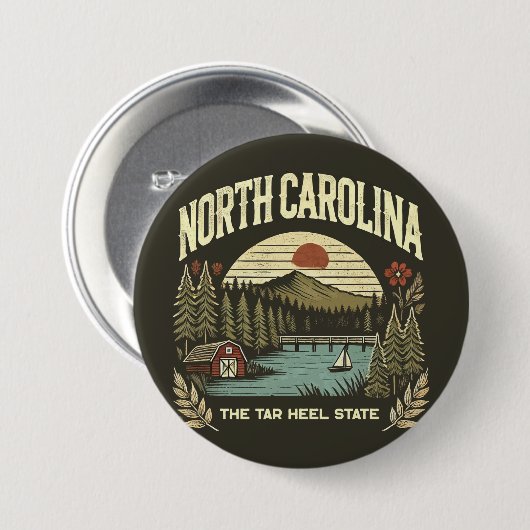 North Carolina Button (Vorne & Hinten)